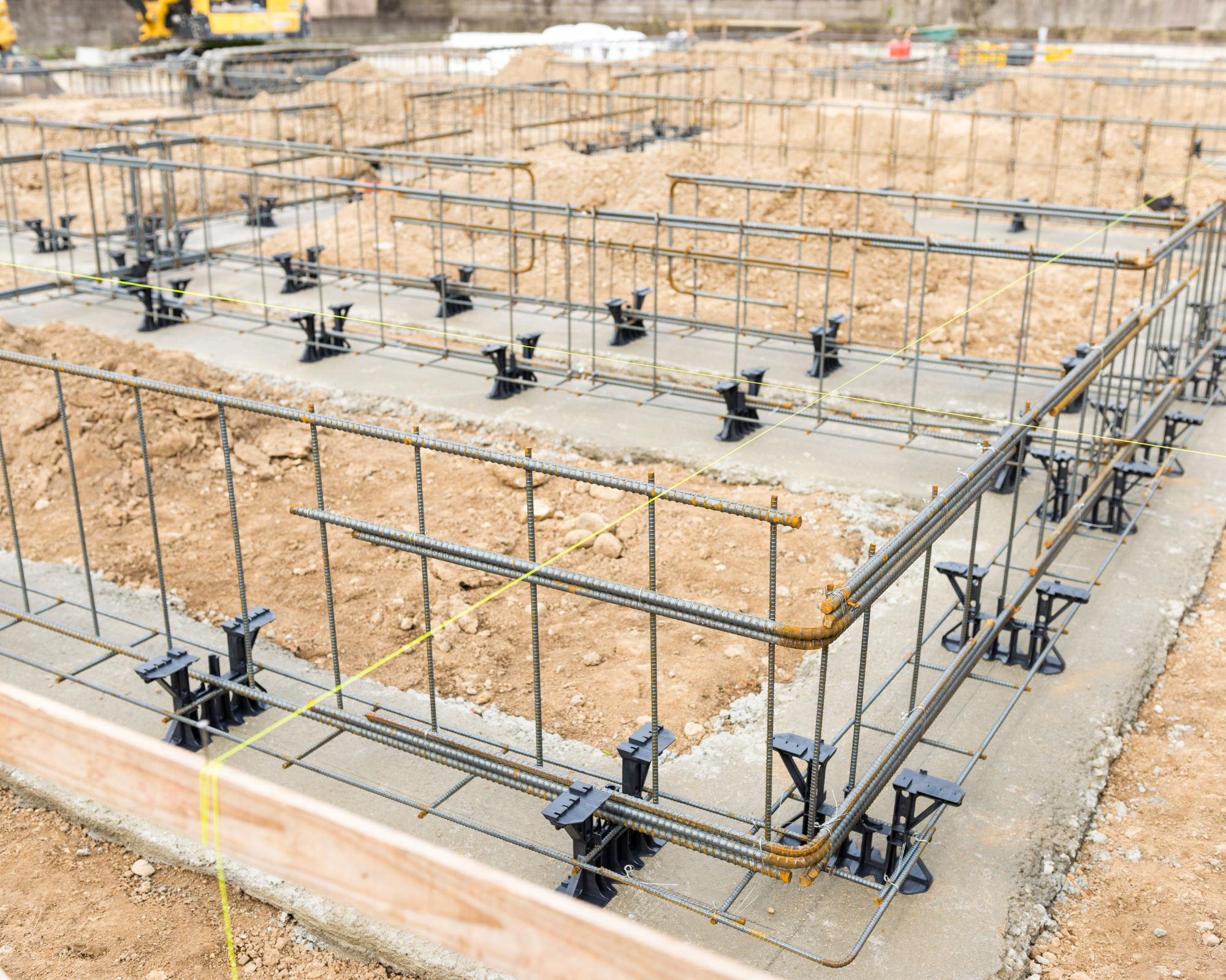 Visite fondations d’une construction de maison individuelle Visite fondations d'une construction de maison individuelle